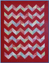 Candy Bloom Chevron Quilt - Single Card